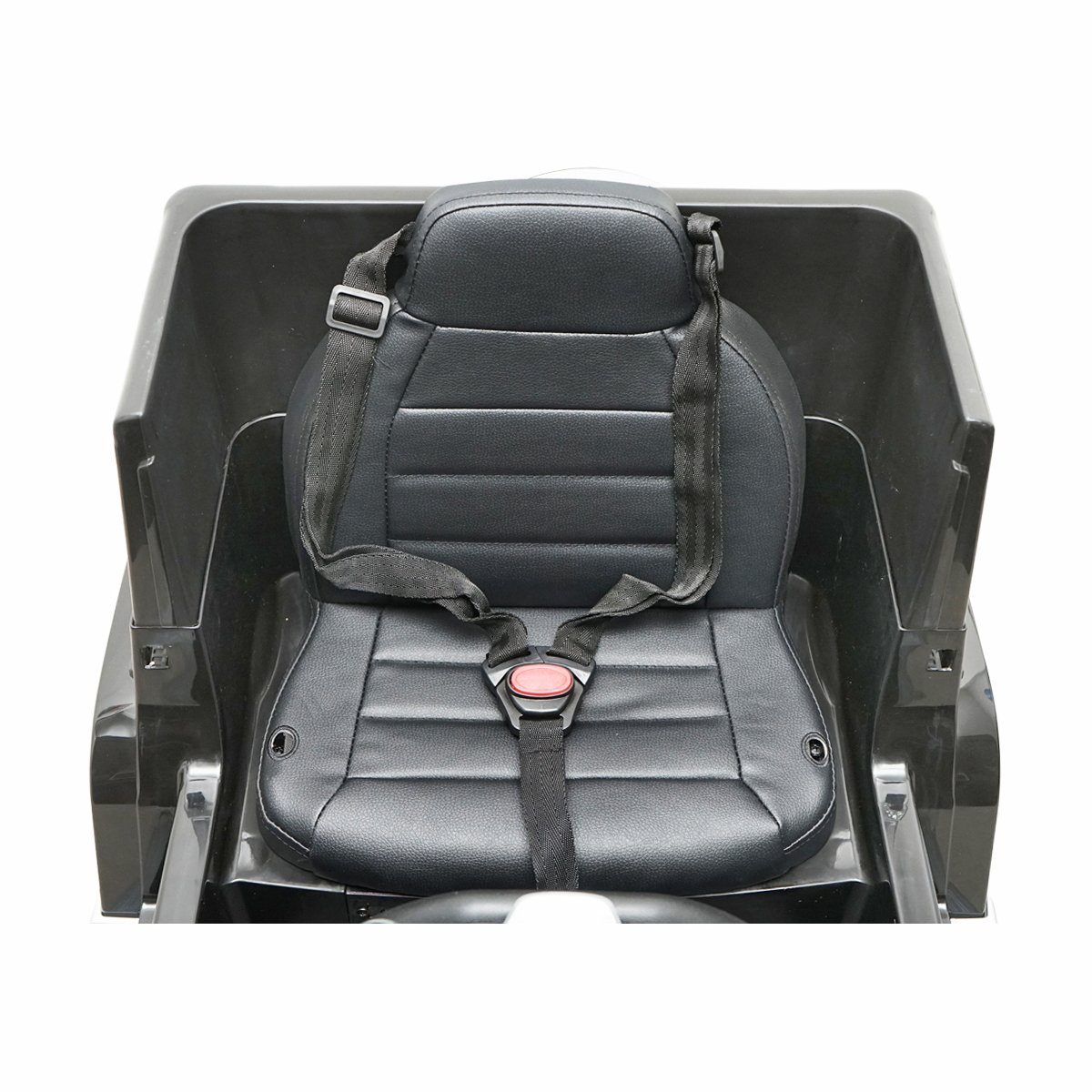 Masinuta electrica cu baterie 6V/7Ah si telecomanda pentru copii Mercedes G500 JJ2077 negru cu scaun piele